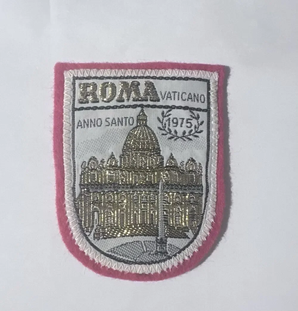 Vintage Roma Anno Santo 1975 Vatican City Embroidered Souvenir Patch P26
